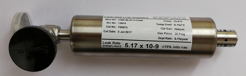 氦气标准漏孔 E-9mbar.L/s (E-10Pa.m3/s) 通道型